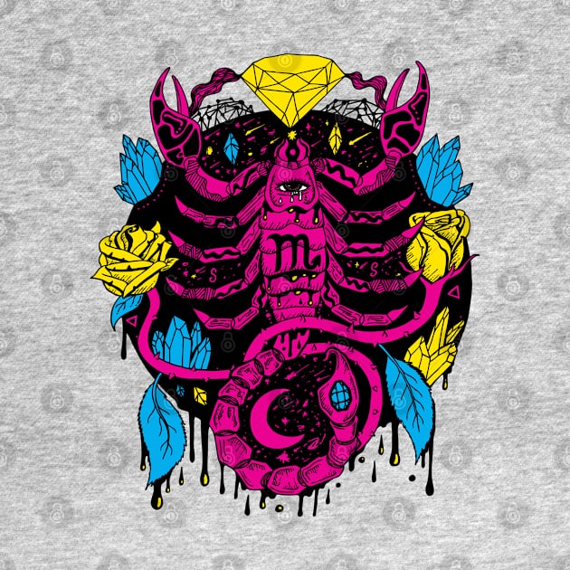 CMYK Mystic Scorpio Zodiac by kenallouis